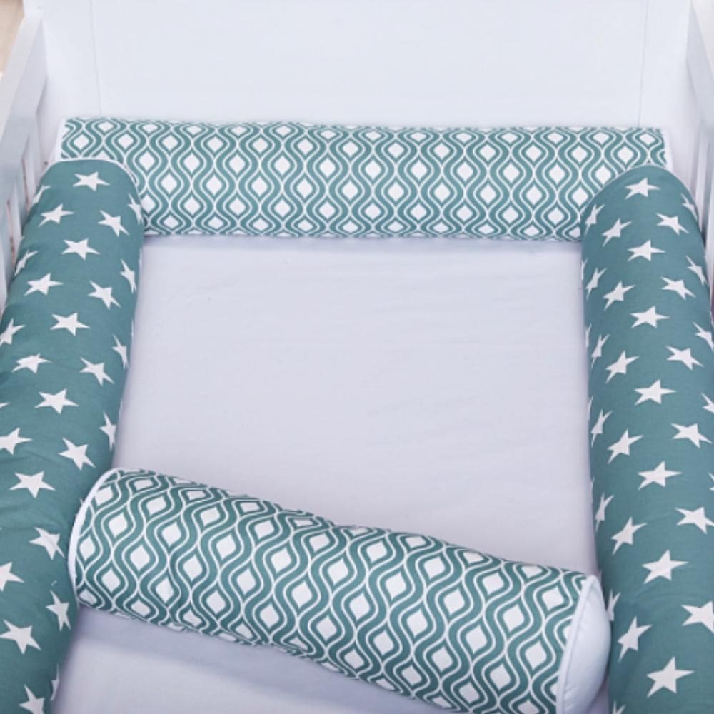 Kit Berço Americano 4 Rolos Estrela Verde