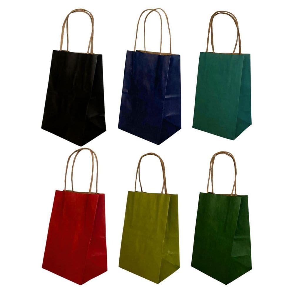 10 Sacola Papel Kraft Presente Dia Dos Pais P 9,5X7,5X14,5Cm