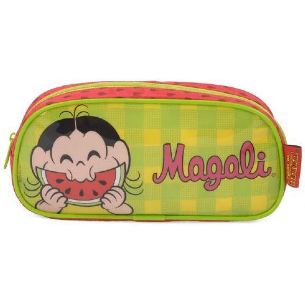 Estojo Magali Melancia Verde E Rosa Luxcel Turma Da Mônica