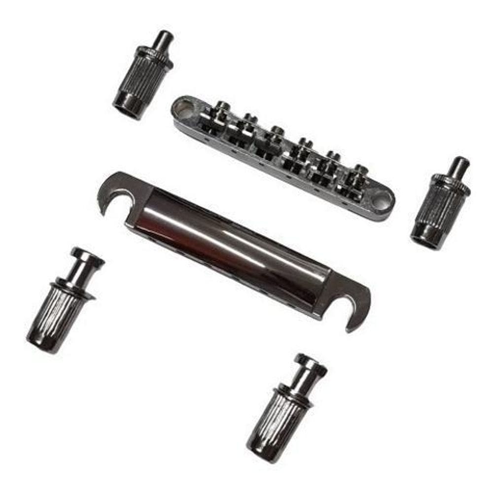 Ponte Les Paul Tune O Matic Cromada Com Cordal Ronsani