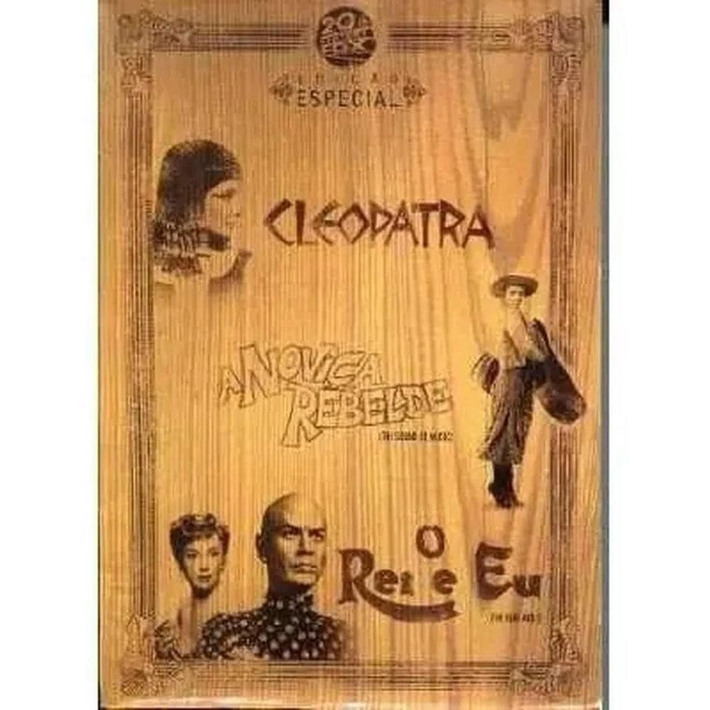 Box Dvd Cleopatra + A Noviça Rebelde + O Rei E Eu  4 Dvd`S