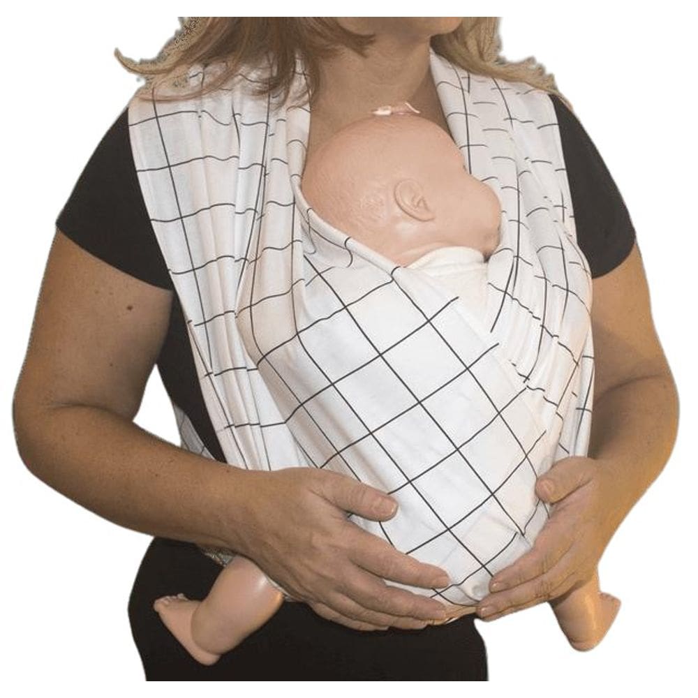 Fastsling Canguru Piêpaô Fast Sling Grid Branco + Preto Gg