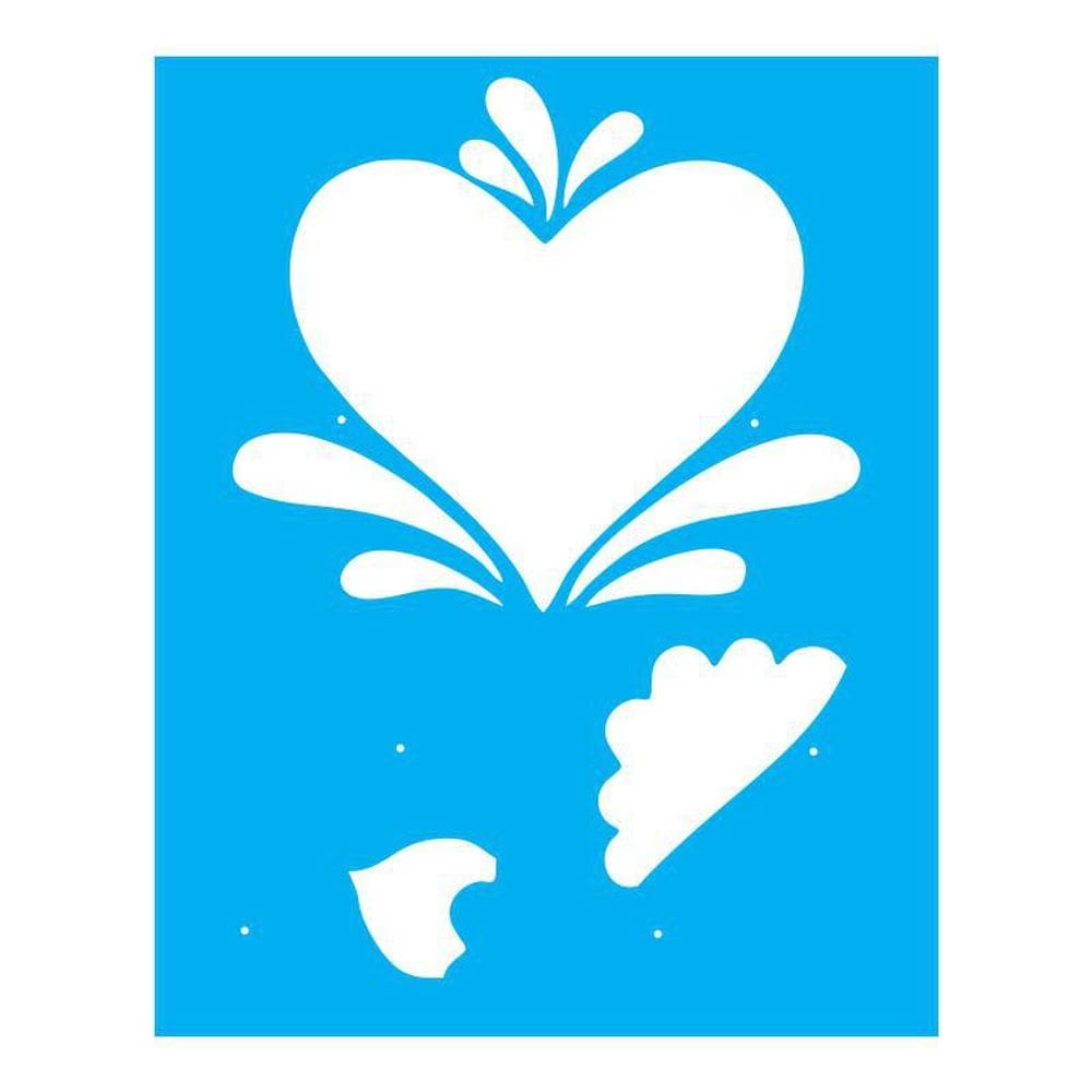 Stencil Tamako Country Coração - 20X25Cm - Ref B848