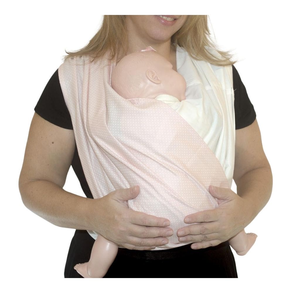 Fastsling Canguru Piêpaô Fast Sling Poá Rosa + Marfim G