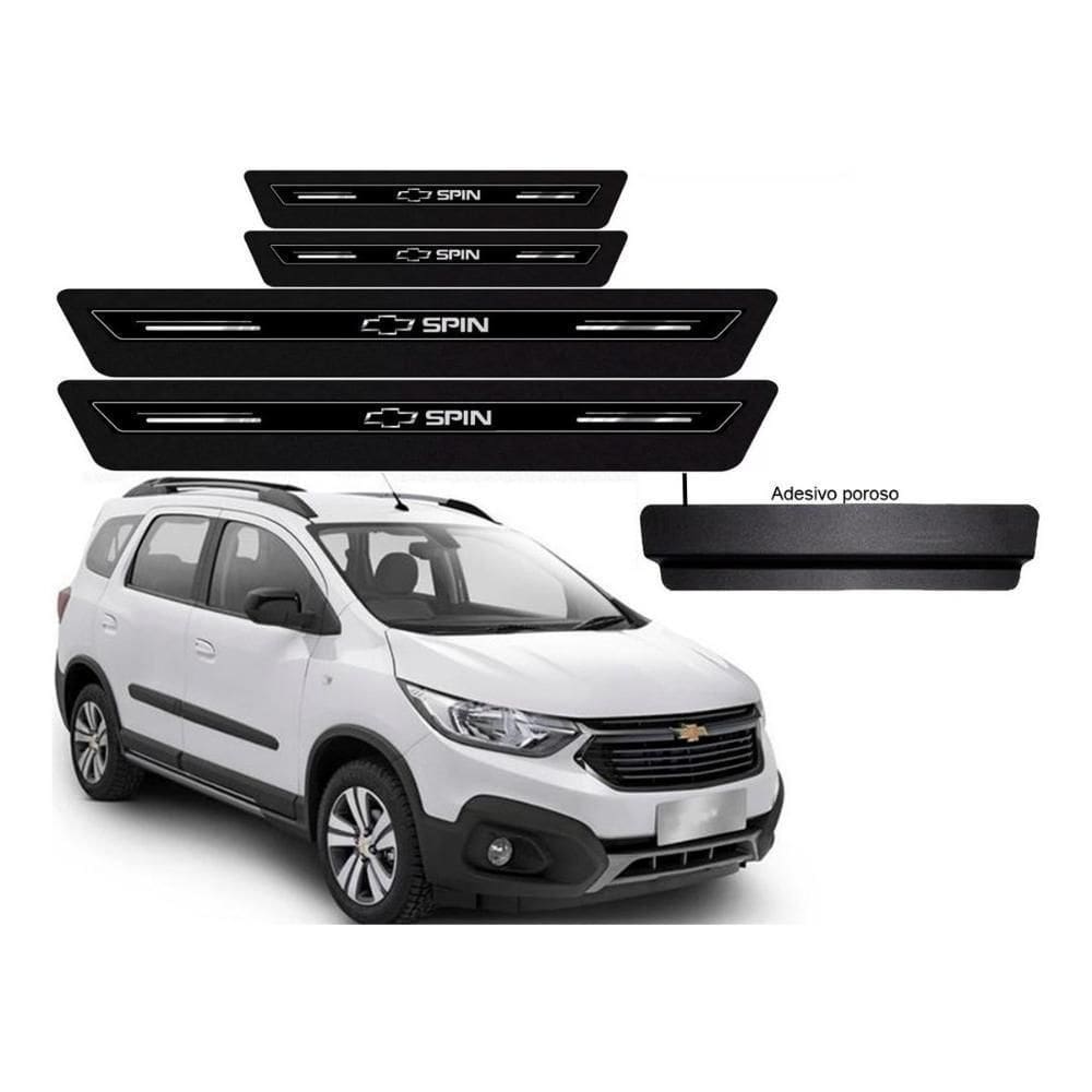 Soleira De Porta Spin Preto Platinum 8 Peças