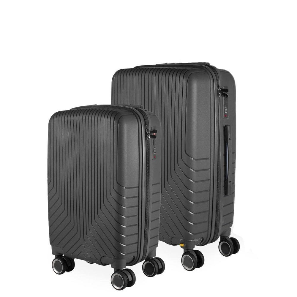 Conjunto Malas P E M Polipropileno Inquebrável Grafite