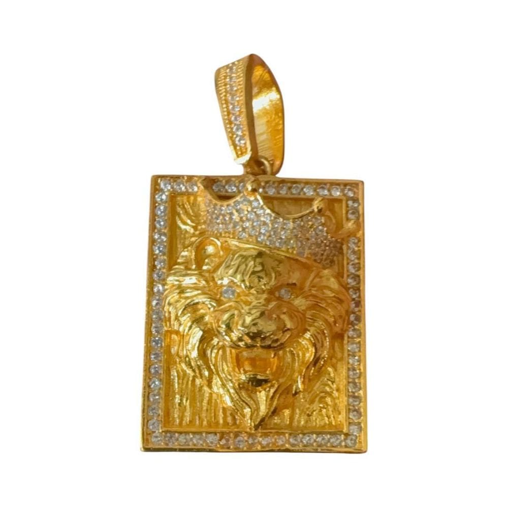 Pingente Leão Rei - Banhado A Ouro 18K