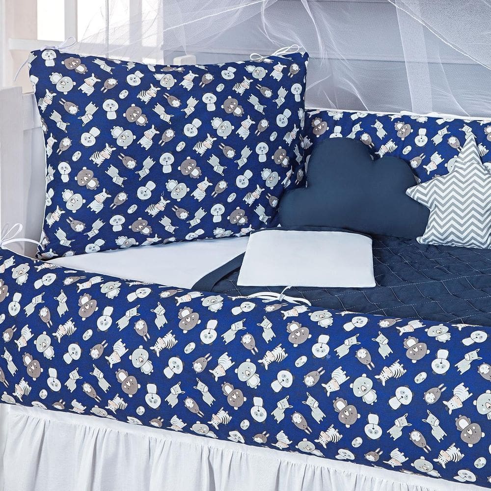 Kit Berço Americano Ursinho Panda Kit Protetor Berço Bebe