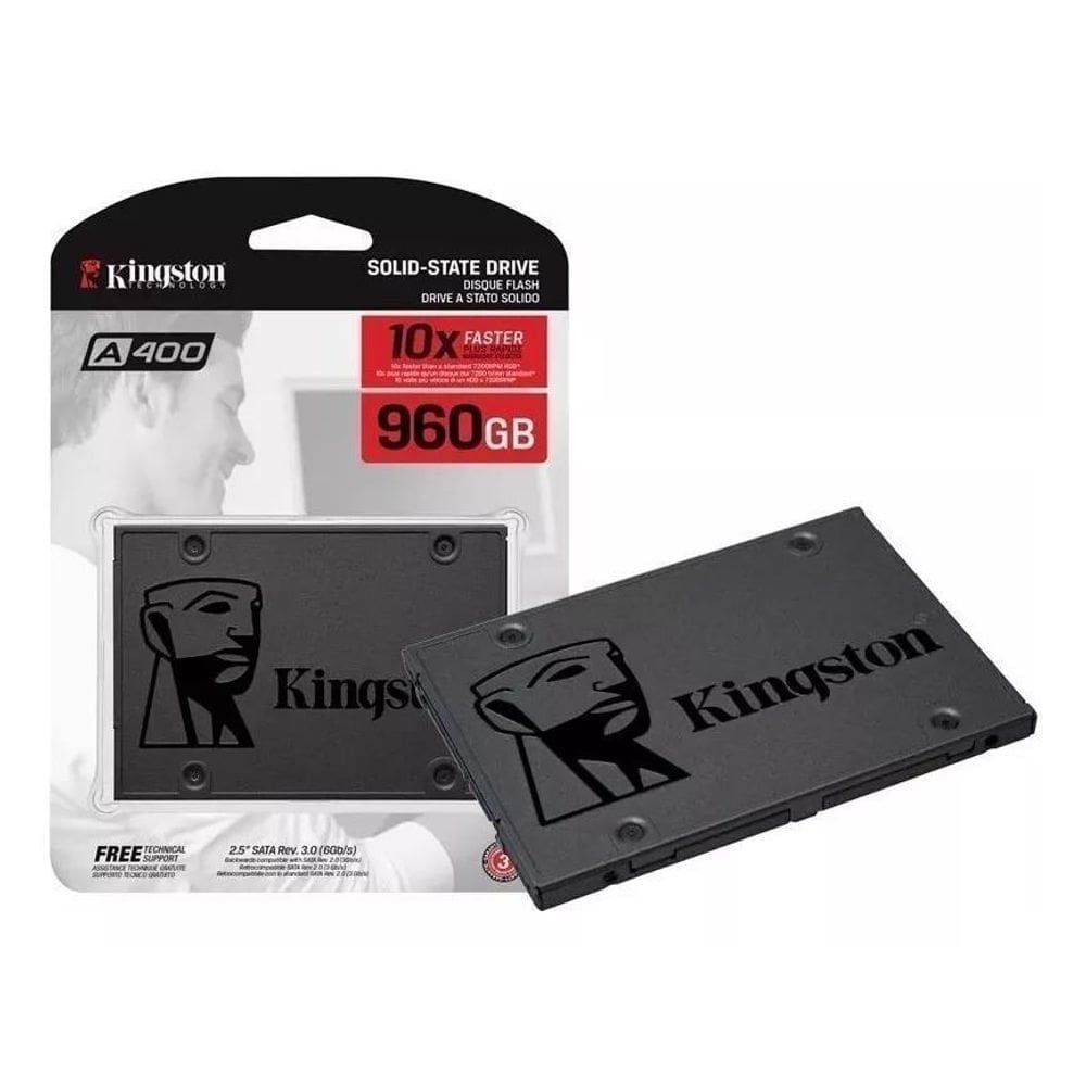Ssd 960Gb Kingston A400 500Mb/S