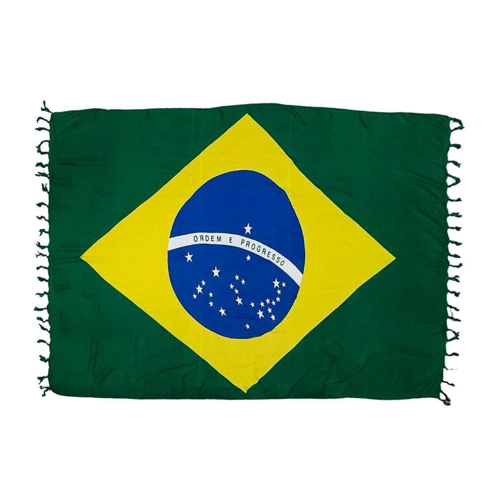 Canga De Praia 100% Viscose - Brasil 1,60Mx1,10M