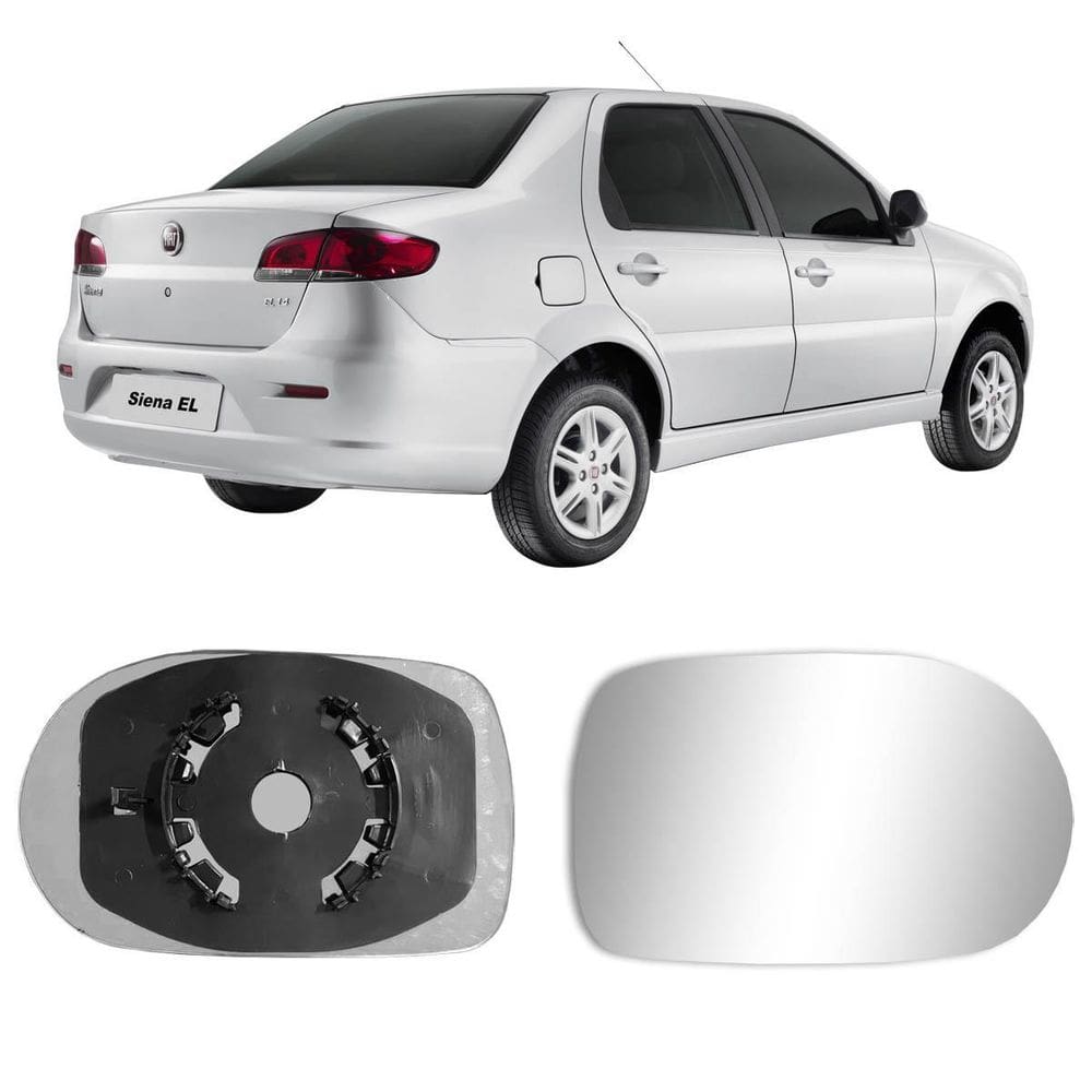 Lente Base Espelho Retrovisor Fiat Siena 2011 Lado Direito