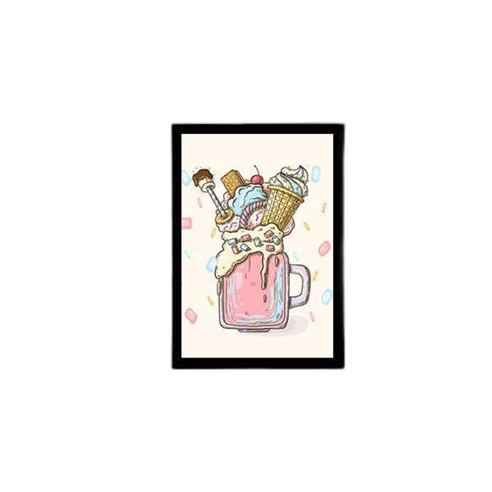 Quadro Ilustração Sorvete Sunday 24X18Cm 002