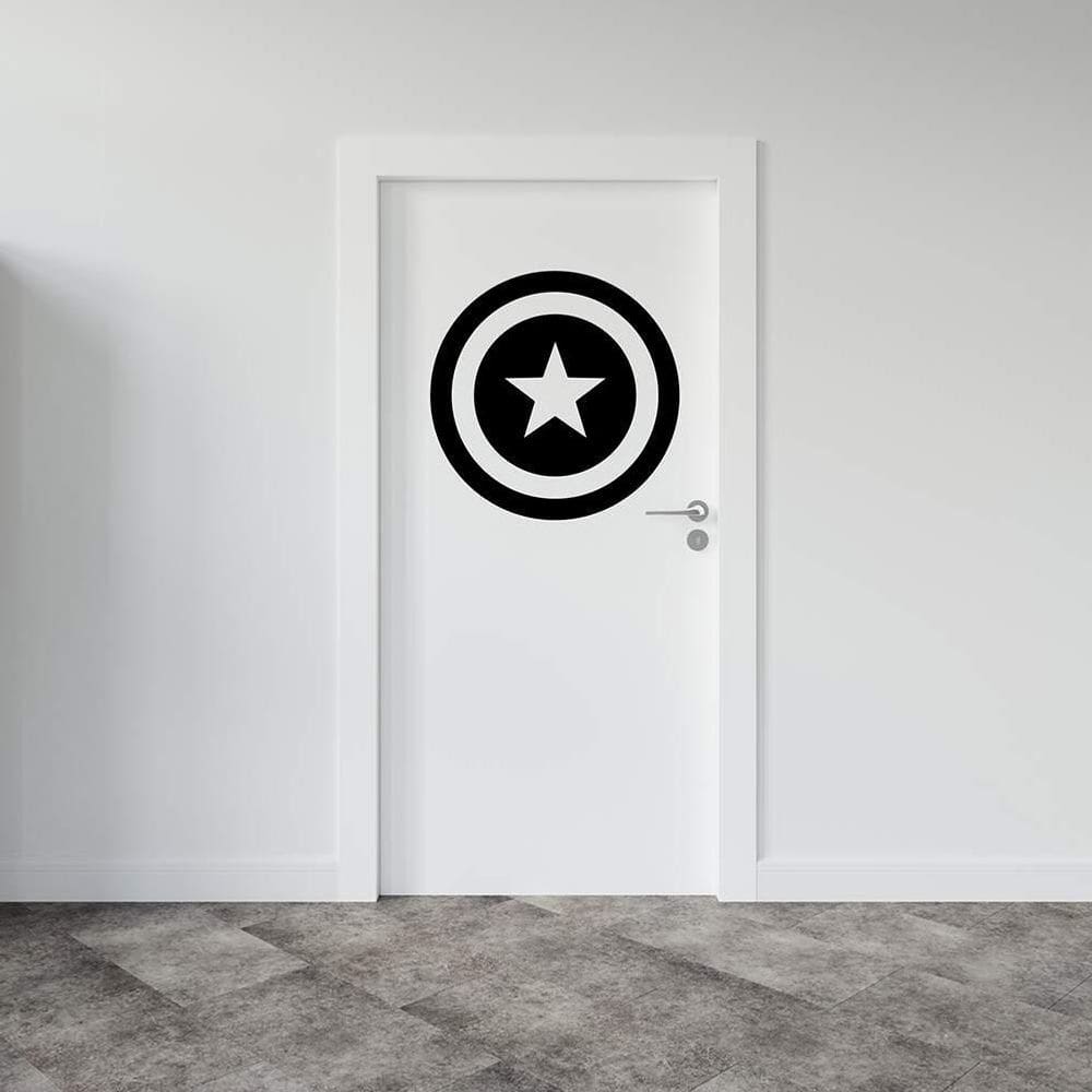 Adesivo Para Porta Escudo Capitão América