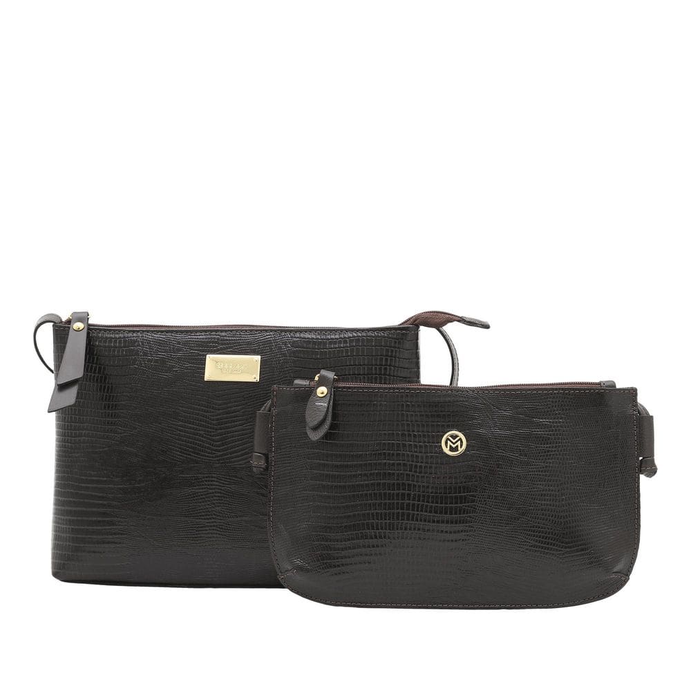 Kit Bolsas Transversais Couro Mariart 2190 + 201L