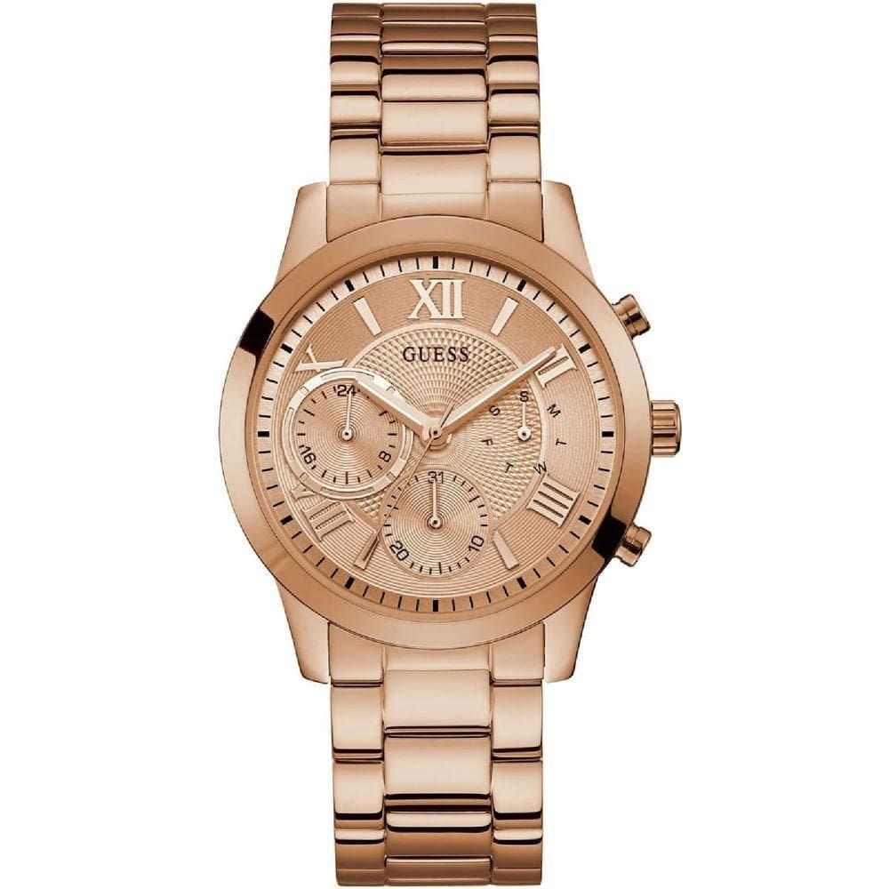 Relógio Guess Feminino Multifunção W1070l3 Rose