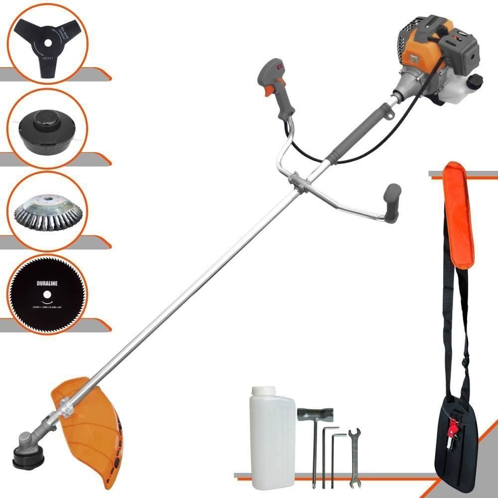 Roçadeira Robusta Tekna Rl430p 43cc + Faca 80d E Escova