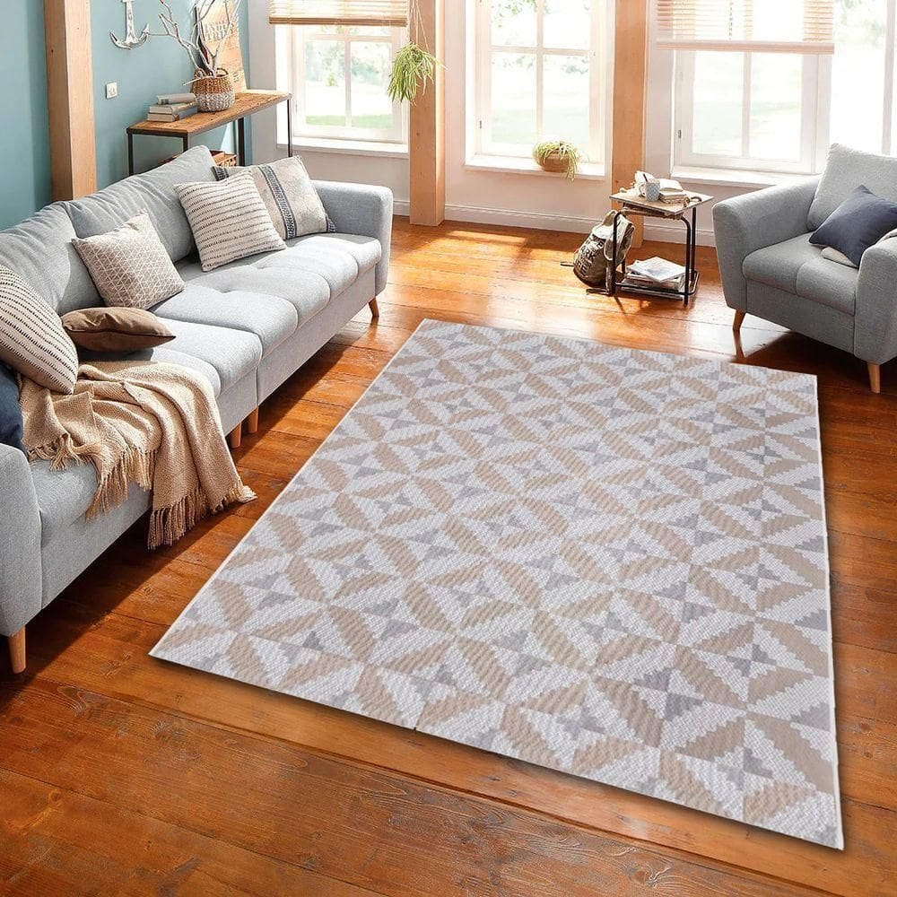 Tapete Sala Top 2,00x2,50 Antider. Slim Porcelanato Areia