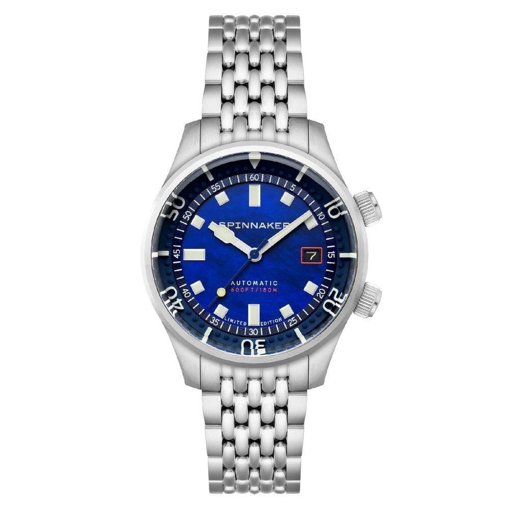 Relógio Spinnaker Bradner Pearl Diver Automático Edição Limitada Indigo Mirage Sp-5158-33