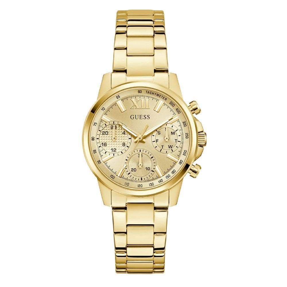 Relógio Feminino Guess Bailey Gw0933l2 Dourado