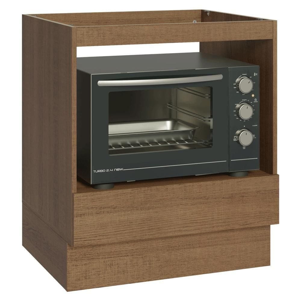 Balcão Para Forno/micro-ondas 70 Cm 1 Gaveta (sem Tampo) Rustic Madesa Rustic