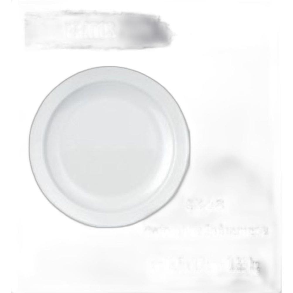 Jogo De Prato Gourmet 06 Pratos Sobremesa Lanche Branco