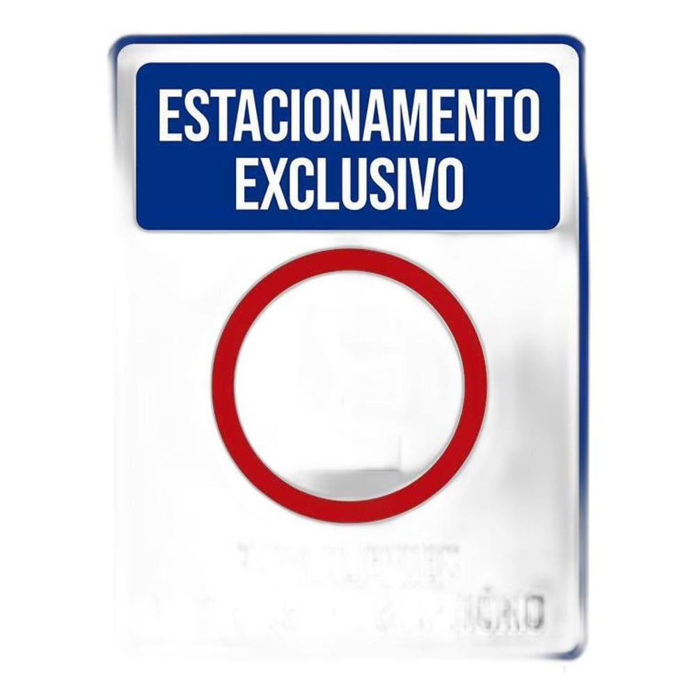 Placa Estacionamento Exclusivo Clientes Escritório 36X46