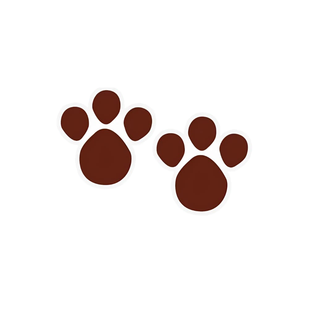 Etiquetas Adesivas Patinhas Marrom Cromus c/24 un