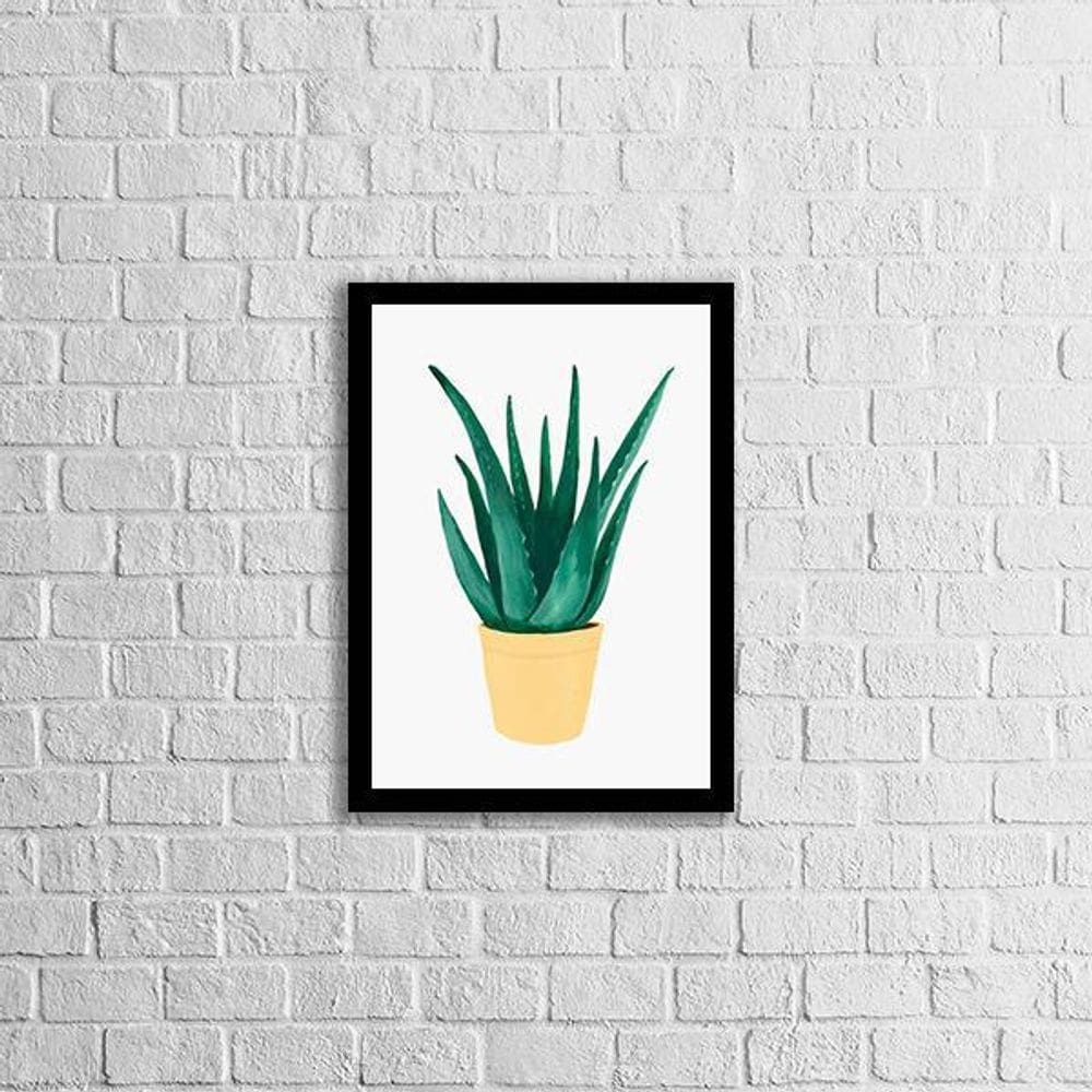 Quadro Vaso Espada De São Jorge 24X18Cm