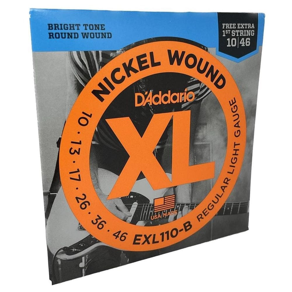 Jogo De Cordas D`Addario Guitarra 10-46 Exl110-B Regular