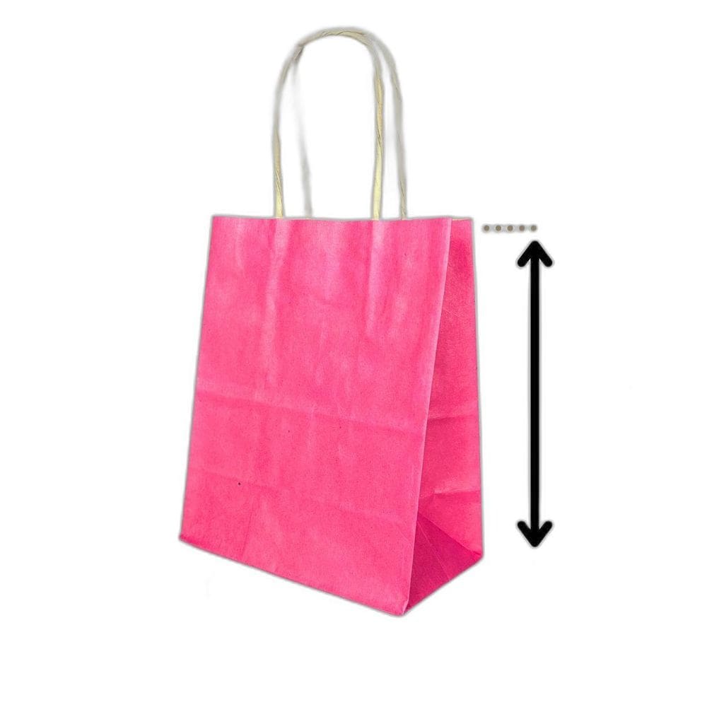 10 Sacola De Papel Kraft Presente Colorida 13,5X8X16Cm