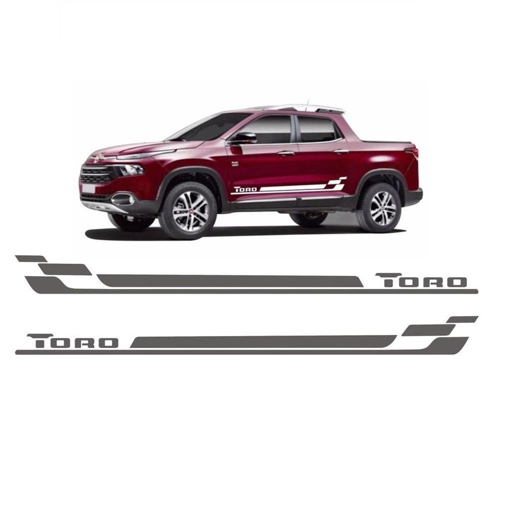 Faixa Lateral Fiat Toro Ft2 Adesivo Freedom Colante