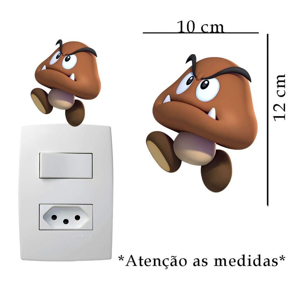 Adesivo De Interruptor Mario Mod06