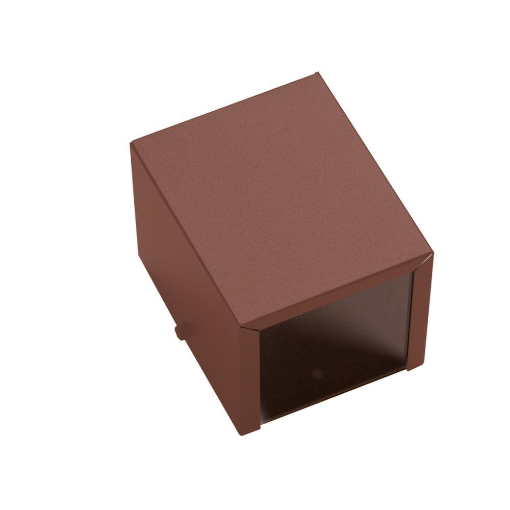 Kit 2 Arandelas Marrom 2 Fachos 2 Focos Parede Muro Ar1210