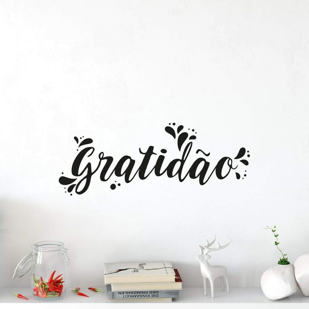 Adesivo De Parede Gratidão