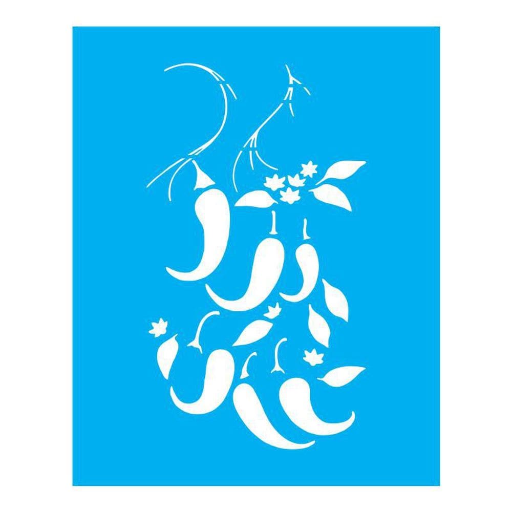 Stencil Tamako Pimentas - 20X25Cm - Ref B455