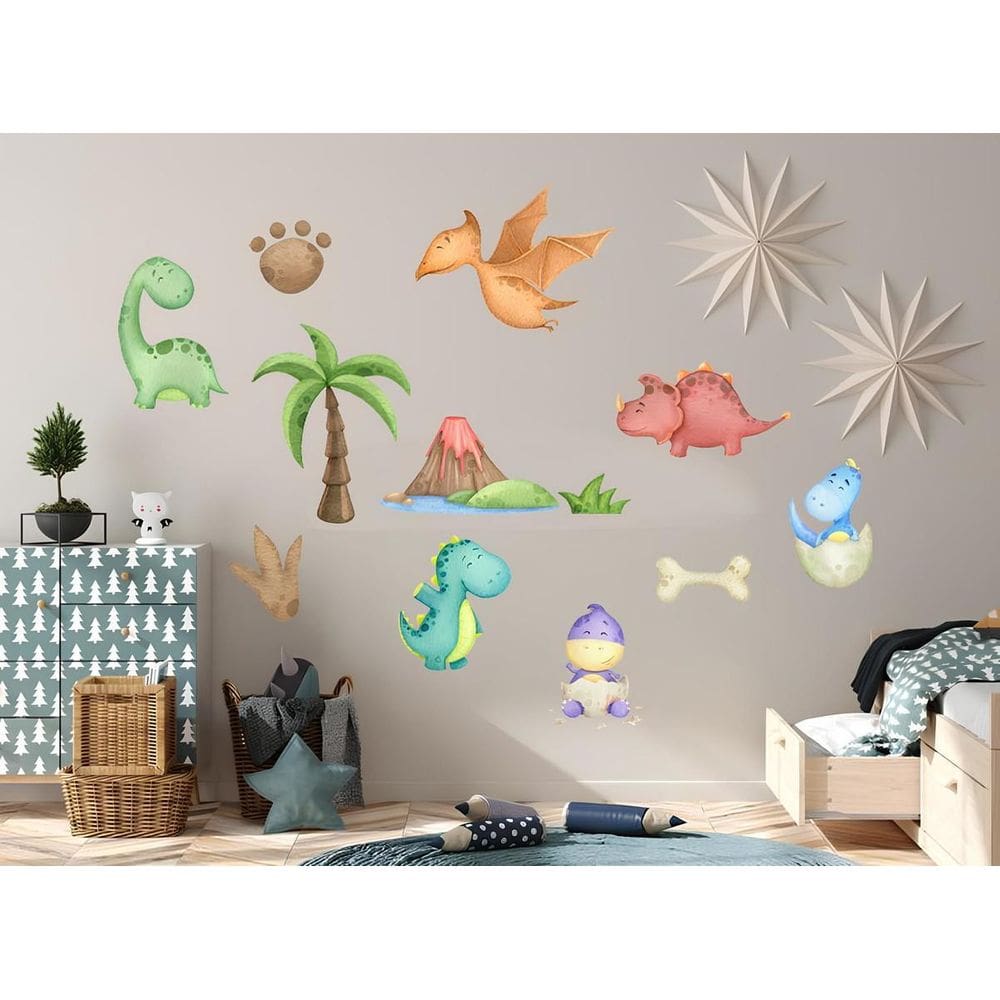 Adesivo De Parede Dinossauro Baby