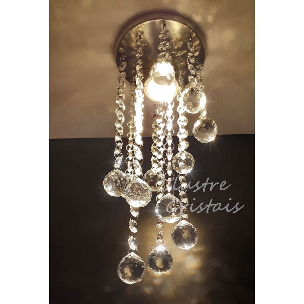 Lustre de cristal verdadeiro k9 13 cm