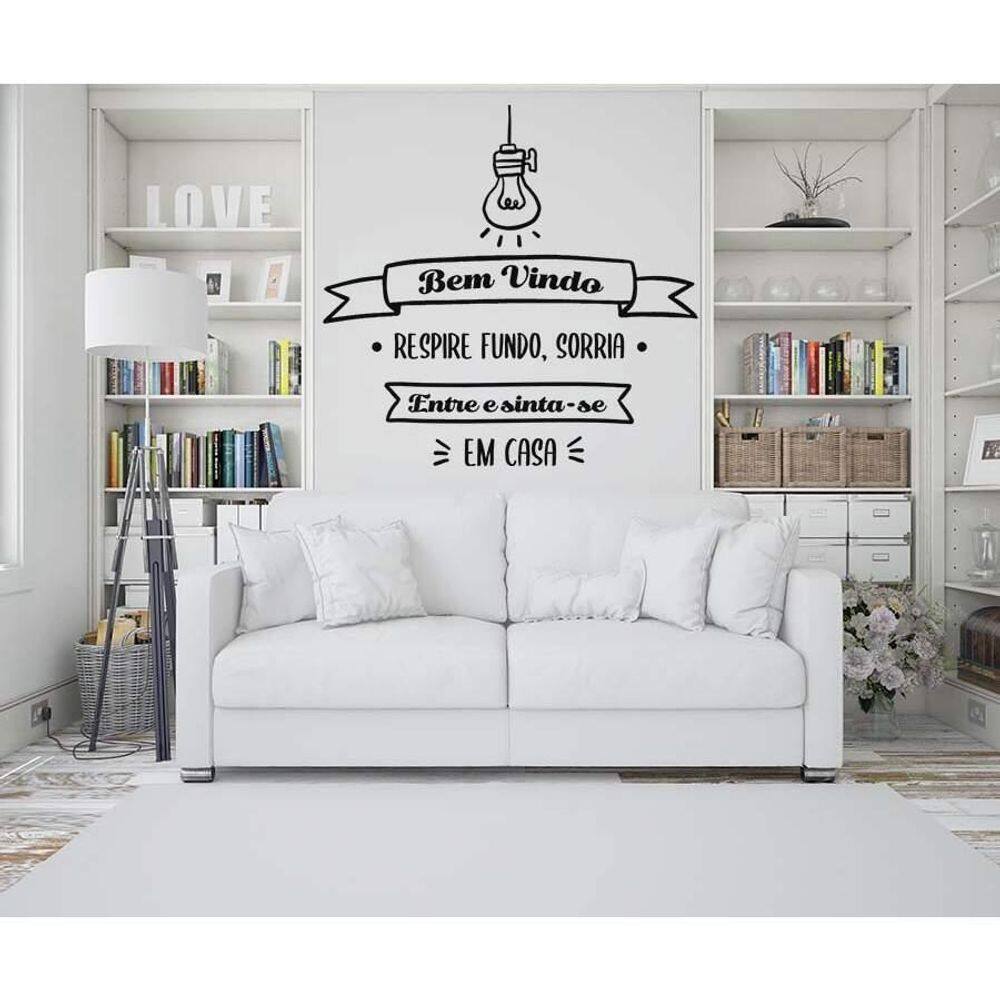 Adesivo De Parede Frase Bem Vindo Mod02