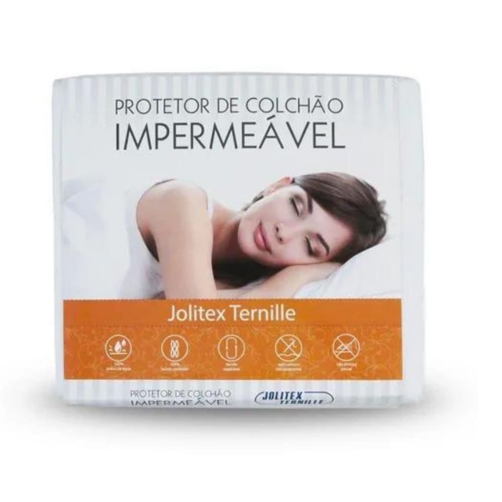Protetor de Colchão Capa Impermeável Queen Jolitex Branco