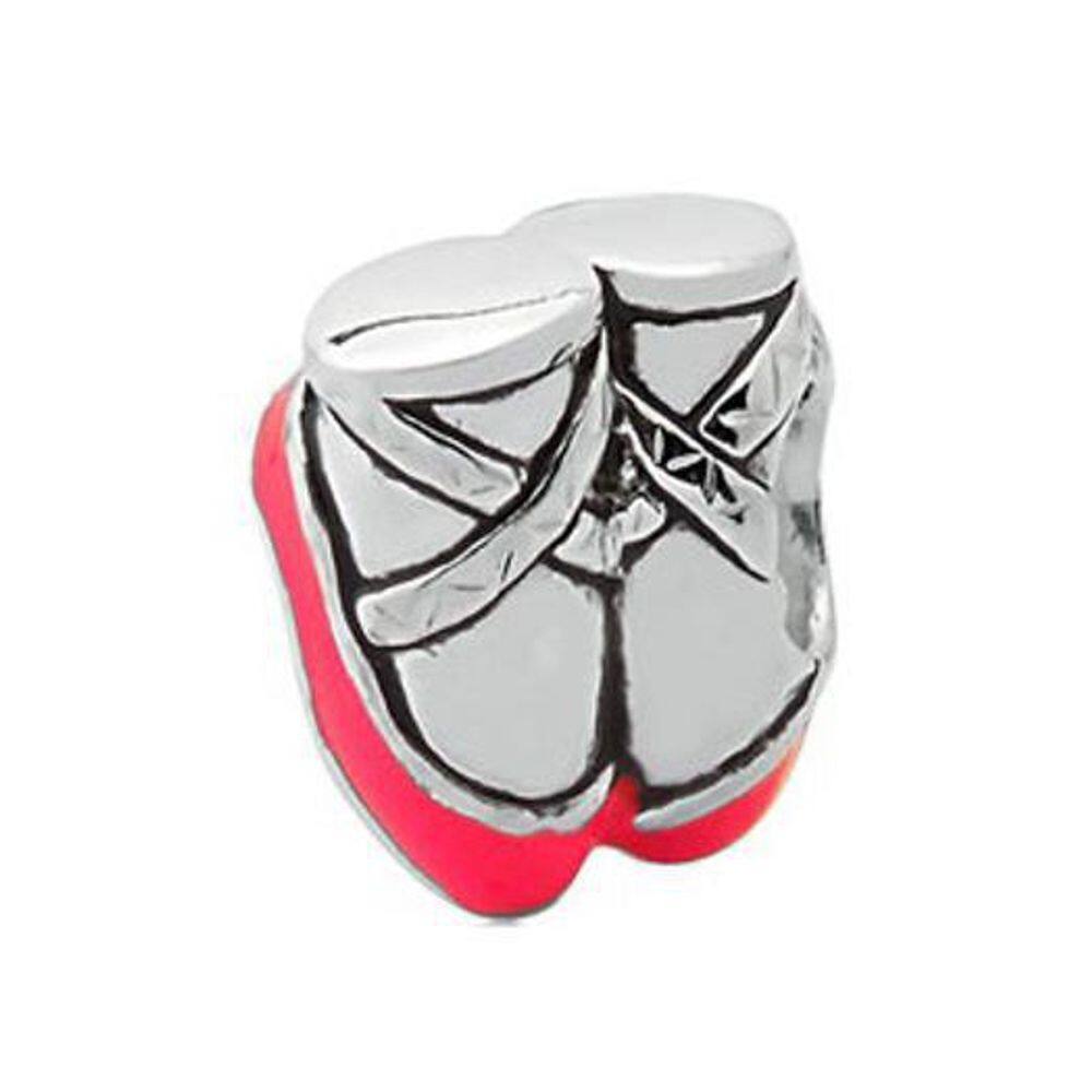 Berloque Mundo Briller Separador Sapatilha De Ballet Prata