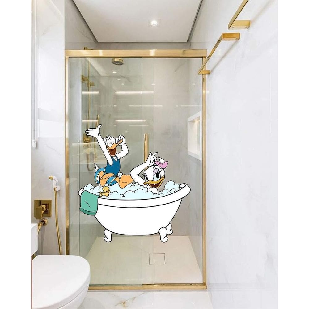 Adesivo Para Box Margarida E Pato Donald Mod01