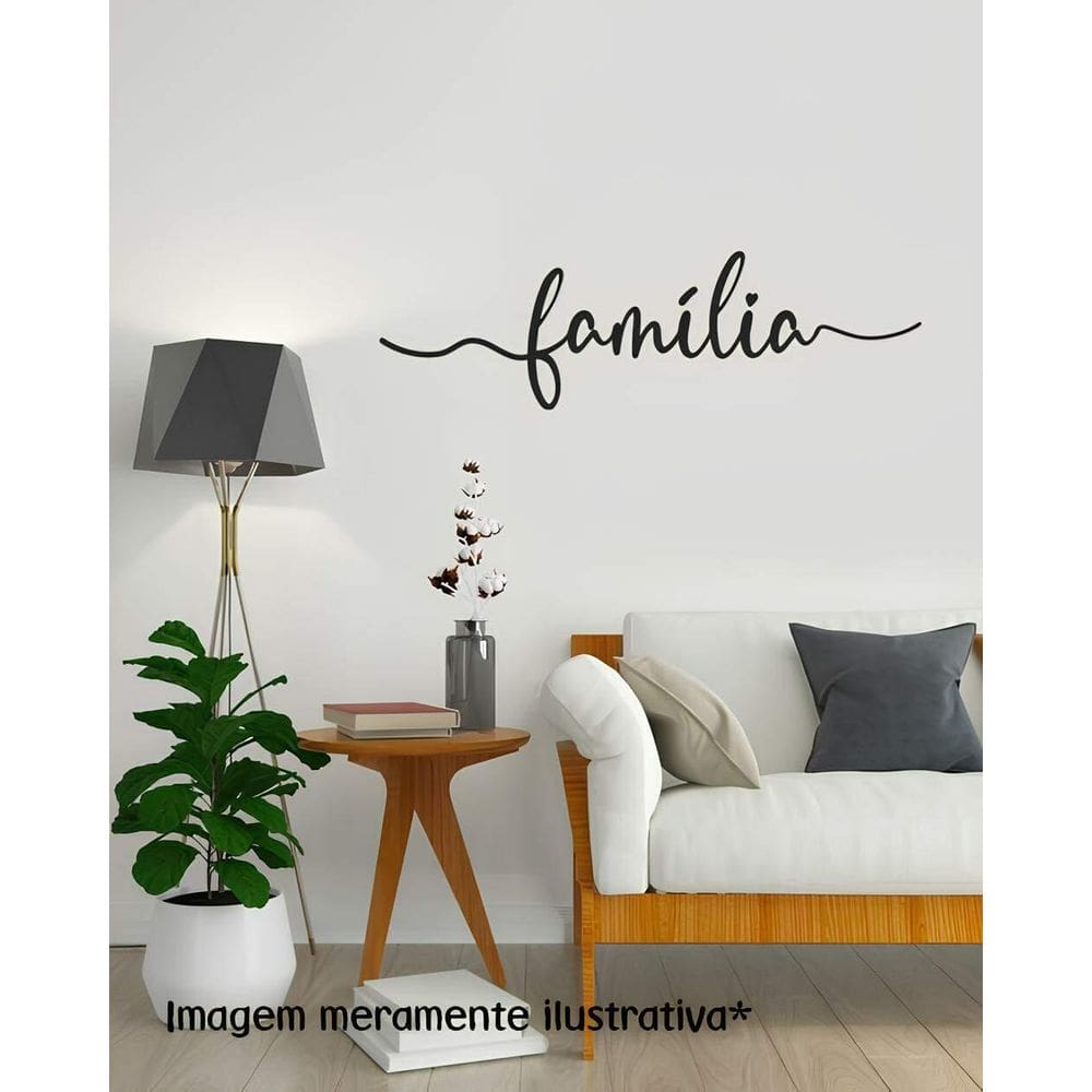 Adesivo De Parede Frase Família