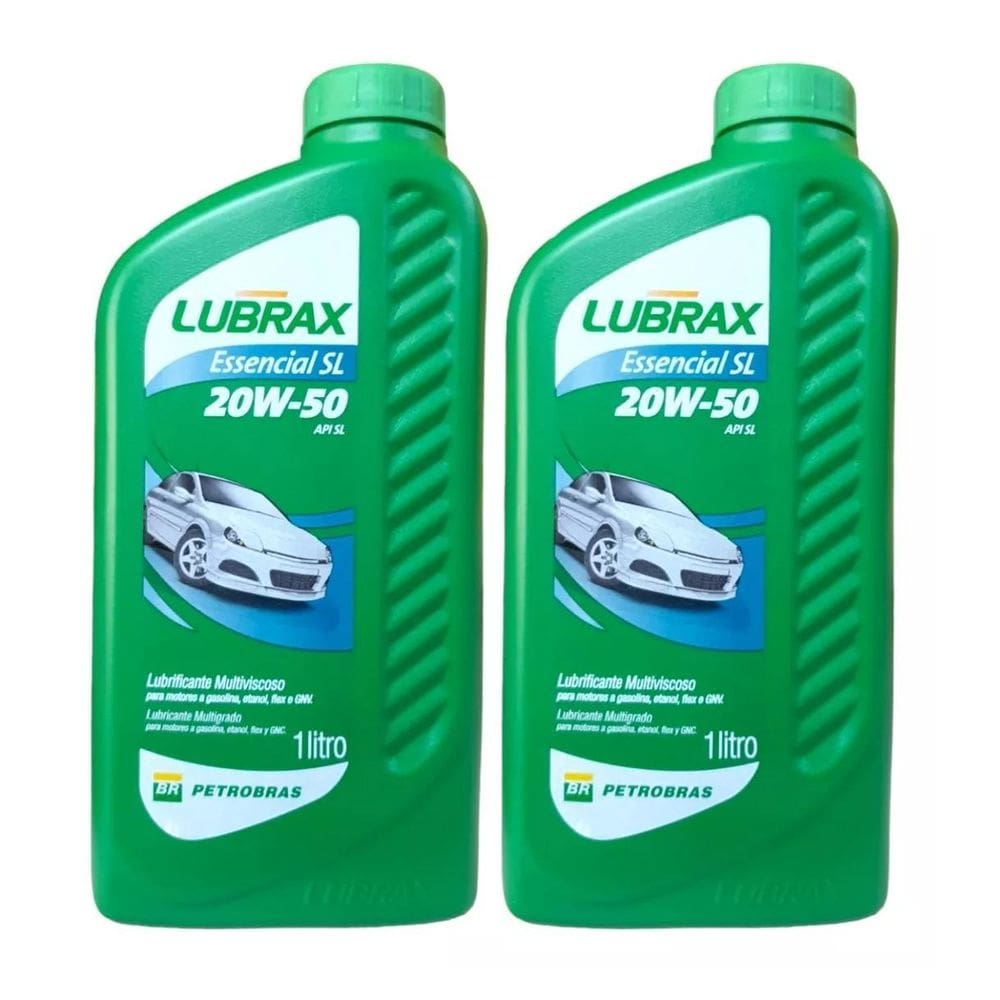2X Óleo Motor De Carro 20W50 Lubrax Sl Essencial Automotivo