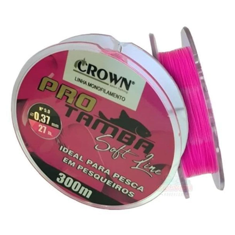 Linha Pesqueiro Pro Tamba Rosa Pink Soft 0.37Mm 300M