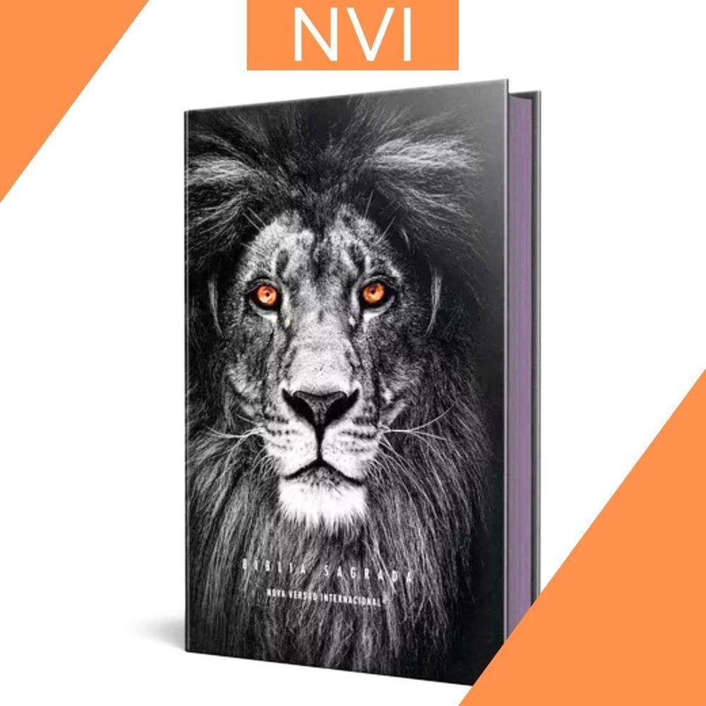 Biblia Sagrada Nvi Leao Preto Capadura Ebenezer Edifique Cpp