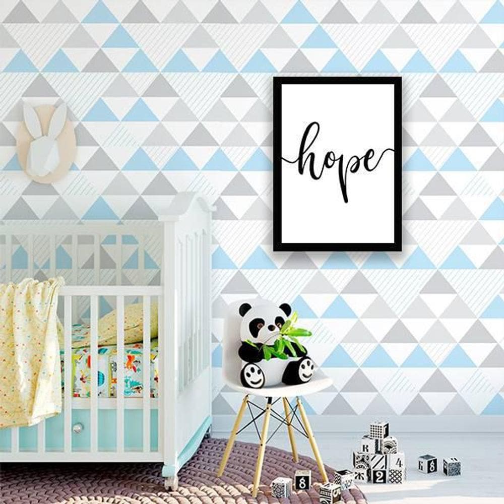 Quadro Decorativo Palavra Hope 45X34Cm