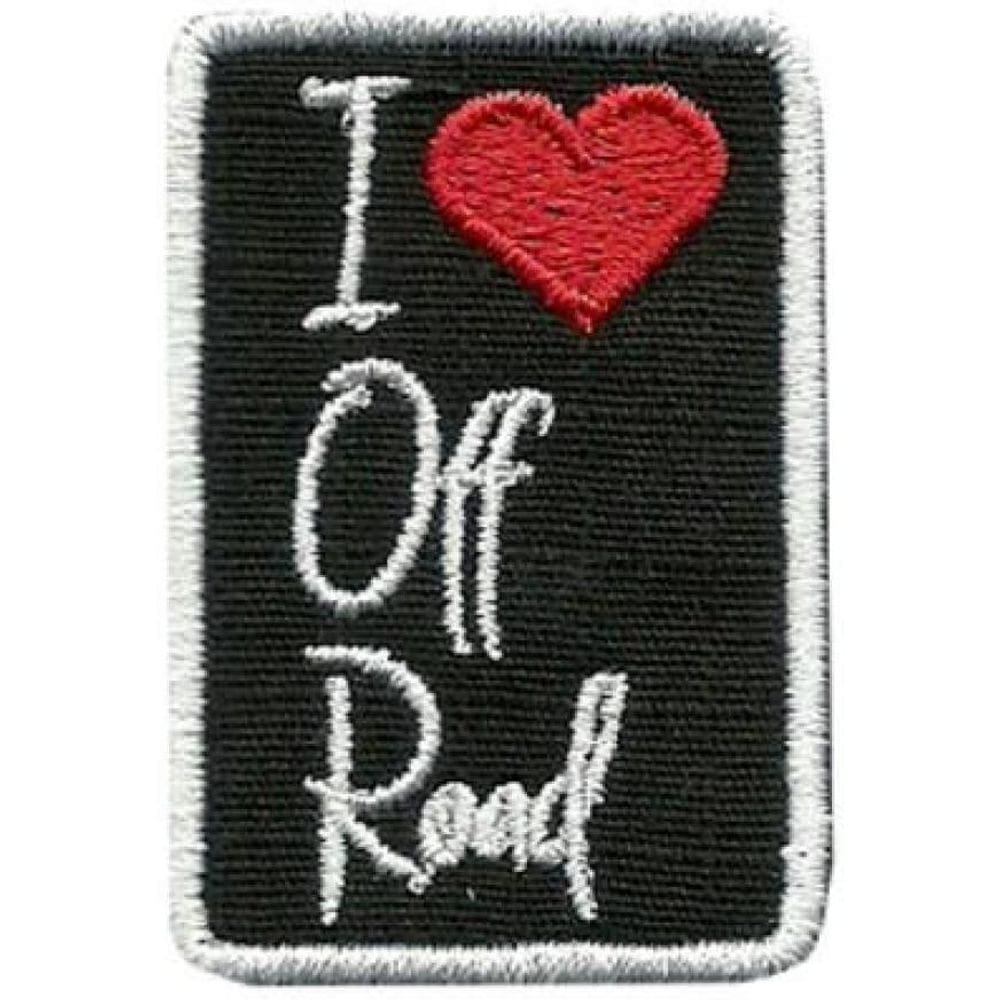 Patch Bordado I Love Off Road Com Fecho De Contato