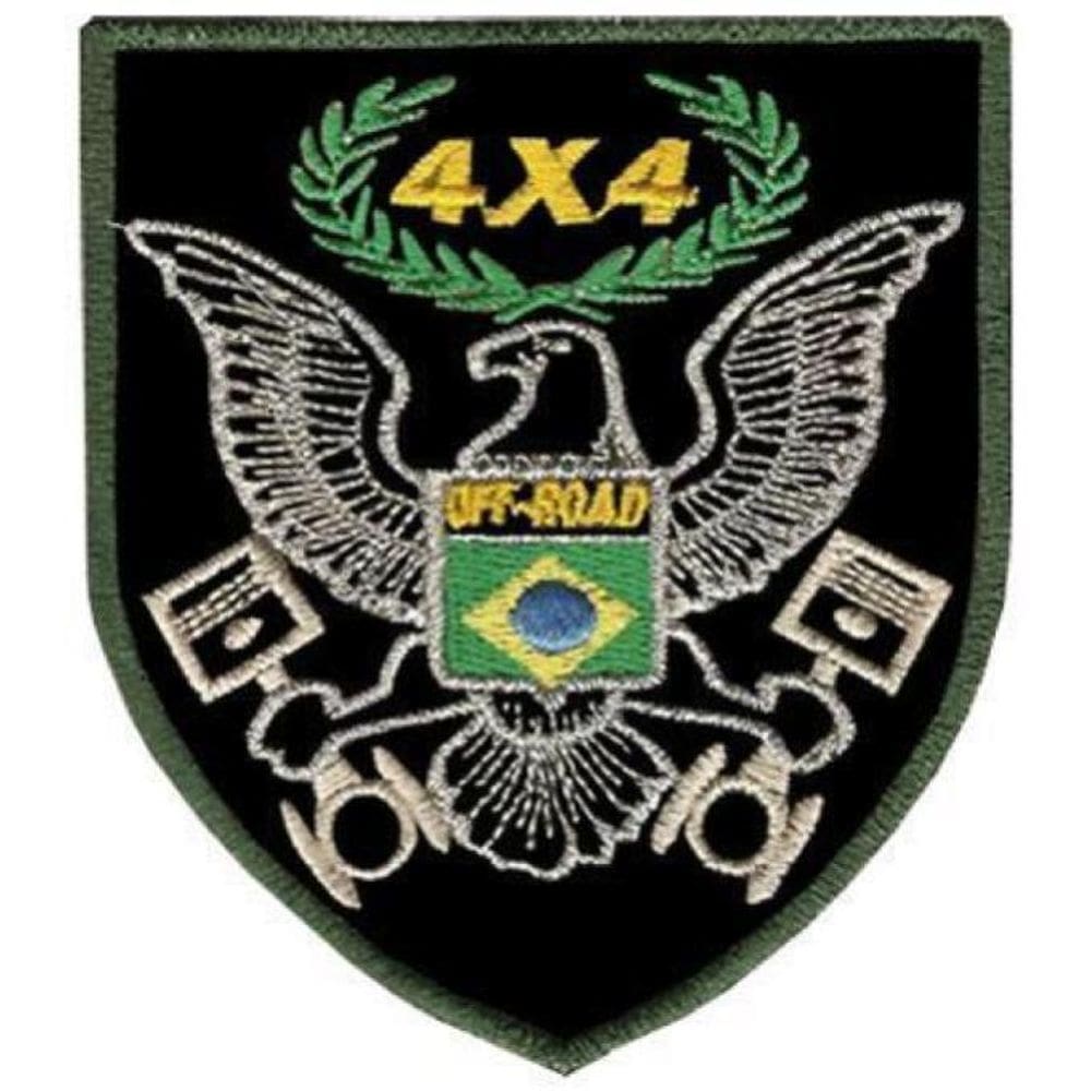 Patch Bordado Águia Jeep Com Fecho De Contato