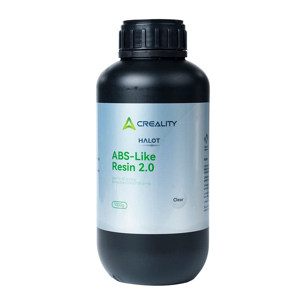 Resina para Impressora 3D Creality Tipo ABS 2.0, Alta Precisão 1 Kg Translúcido