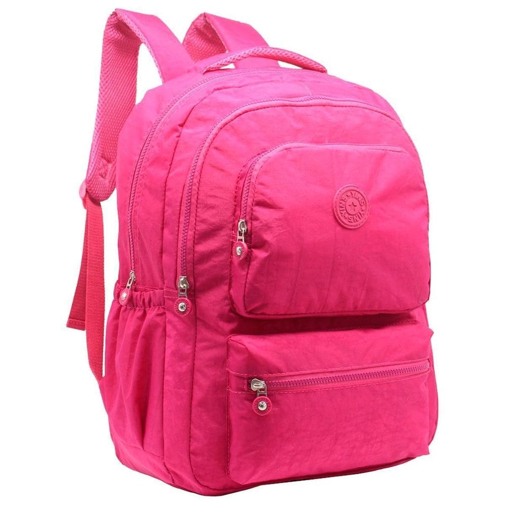 Mochila De Costas 18 Crinkle Escolar Juvenil Viagem Passeio